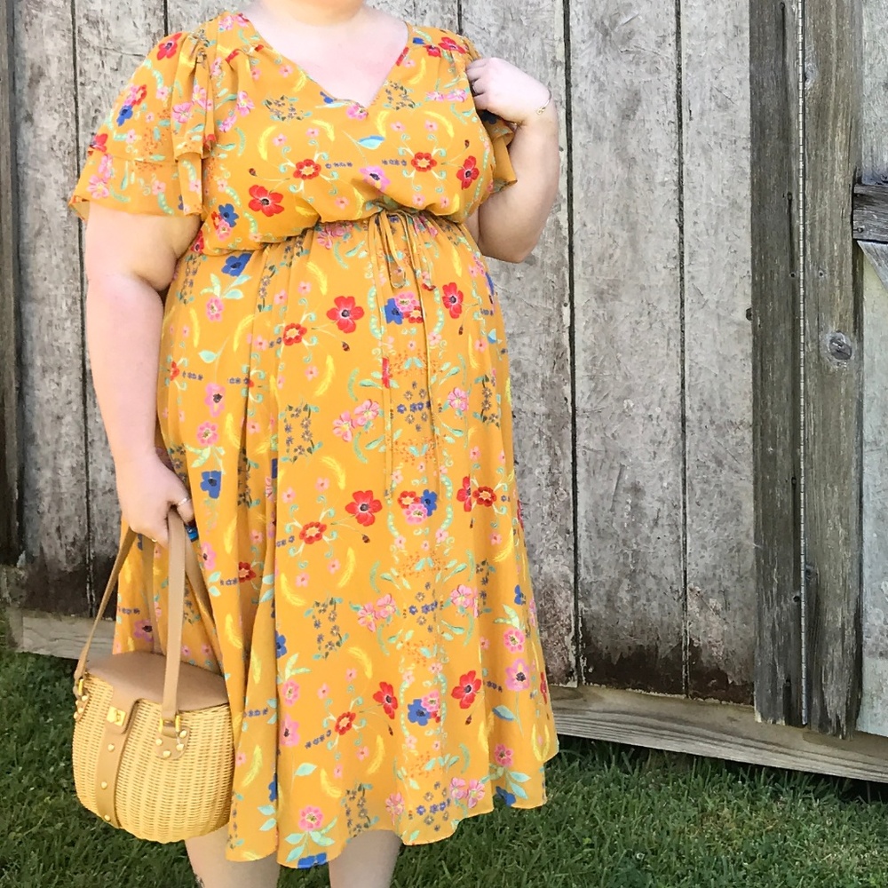 Modcloth "Awaken Your Enthusiasm" midi dress